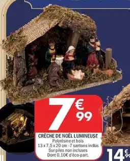 La Foir'Fouille Crèche de noël lumineuse offre