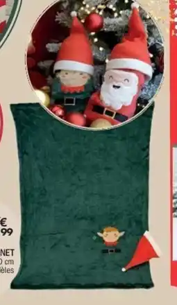 La Foir'Fouille Plaid noël à bonnet offre