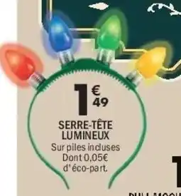 La Foir'Fouille Serre-tête lumineux offre