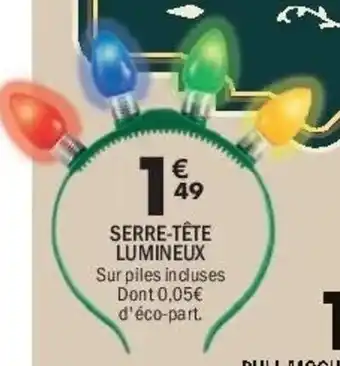 La Foir'Fouille Serre-tête lumineux offre