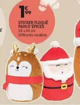 La Foir'Fouille Sticker floqué pain d'épices offre