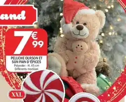 La Foir'Fouille Peluche ourson et son pain d'épices offre