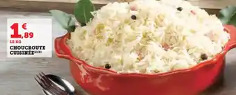 Hyper U Choucroute cuisinée offre