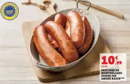 Hyper U Saucisse de montbéliard fumée igp andré bazin offre