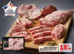 Hyper U Demi chevreau découpé cabriade offre