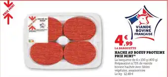 Hyper U Hache au boeuf proteine prix mini offre