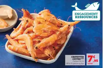 Hyper U Crevettes cuites offre