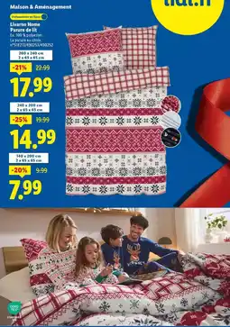 Lidl Livarno home - parure de lit offre