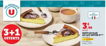 Hyper U Parts de flan au lait entier u offre