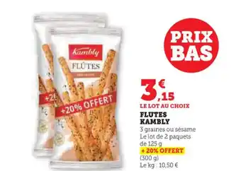 Hyper U Flutes kambly offre