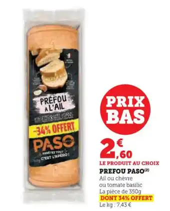 Hyper U Prefou paso offre