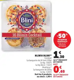 Hyper U Blinis blini offre