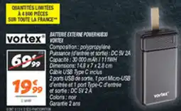 Netto Batterie externe powerhubo vortex offre