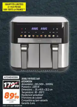 Netto Double friteuse a air kitchencook offre