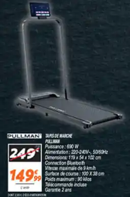 Netto Tapis de marche pullman offre