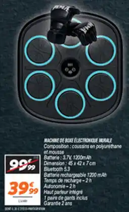 Netto Machine de boxe electronique murale offre