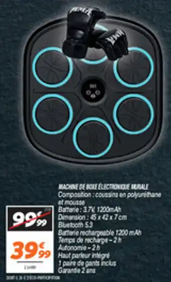 Netto Machine de boxe electronique murale offre