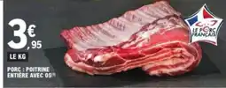 E.Leclerc Porc poitrine entiere avec os offre