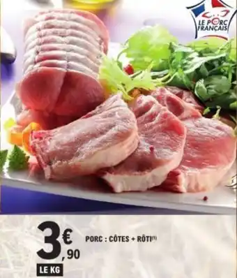 E.Leclerc Porc côtes roti offre