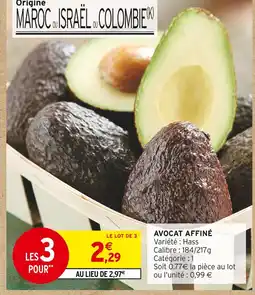 Intermarché Contact Avocat affiné offre