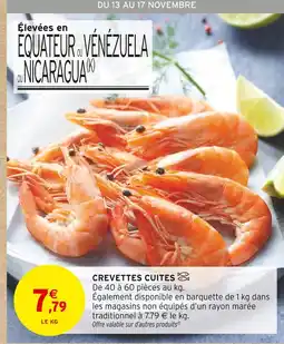 Intermarché Contact Crevettes cuites offre