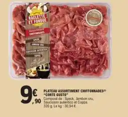 E.Leclerc Plateau assortiment chiffonnades corte gusto offre