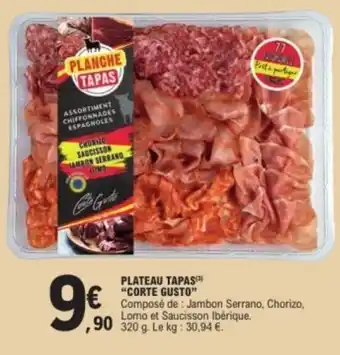 E.Leclerc Plateau tapas corte gusto offre