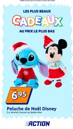 Action Peluche de Noël Disney offre