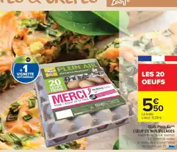 Carrefour Market Œufs plein air l'œuf de nos villages ruban rose: 0.40€ reversés à la recherche contre offre