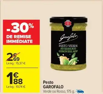 Carrefour Market Pesto garofalo offre