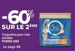 Carrefour Market Croquettes pour chat stérilisé purina one offre