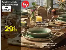 Carrefour Market Service vaisselle offre