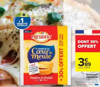 Carrefour Market Emmental président offre