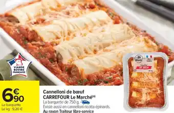 Carrefour Market Cannelloni de bœuf carrefour le marché offre