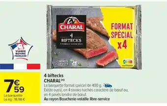 Carrefour Market 4 biftecks charal offre