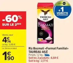 Carrefour Market Riz basmati format familial taureau ailé offre