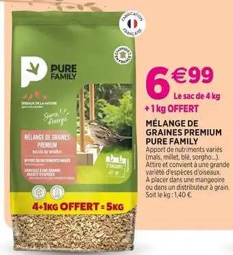 Delbard PURE FAMILY Mélange de graines premium PURE FAMILY offre