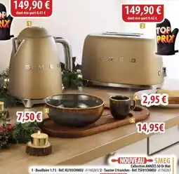 Cuisine Plaisir SMEG Bouilloire 1.7 L offre