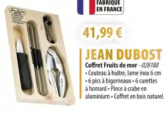 Cuisine Plaisir JEAN DUBOST Coffret Fruits de mer offre