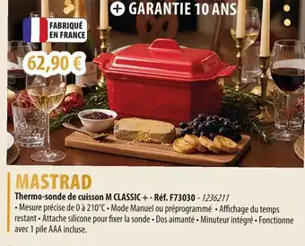 Cuisine Plaisir MASTRAD Thermo-sonde de cuisson M CLASSIC + offre
