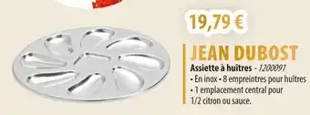 JEAN DUBOST Assiette à huîtres