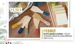 Cuisine Plaisir PEBBLY Set de 6 spatules à raclettes offre