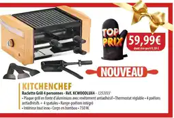 Cuisine Plaisir KITCHENCHEF Raclette Grill 4 personnes offre