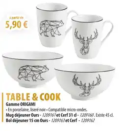Cuisine Plaisir Table & cook offre