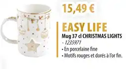Cuisine Plaisir EASY LIFE Mug 37 cl christmas lights offre