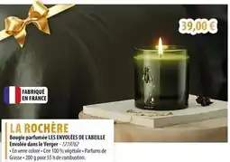 Cuisine Plaisir LA ROCHÈRE Bougie parfumée les envolées de l’abeille offre