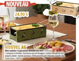 Cuisine Plaisir NOUVEL AG Mini-raclette 1-2 personnes BOUQUETINS Vert offre