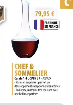 Cuisine Plaisir CHEF & SOMMELIER Carafe 1.4 l open up offre