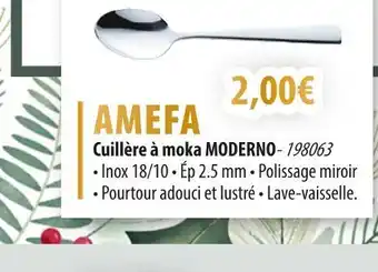 Cuisine Plaisir AMEFA Cuillère à moka MODERNO offre