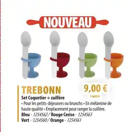 Cuisine Plaisir TREBONN Set coquetier + cuillère offre